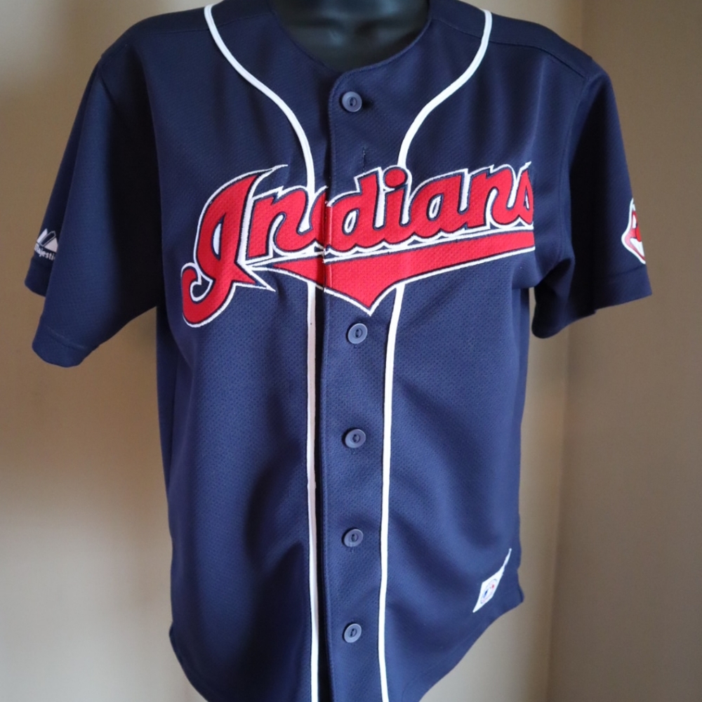 Majestic Cleveland Indians Grady Sizemore MLB Baseball Jersey Youth 10/12